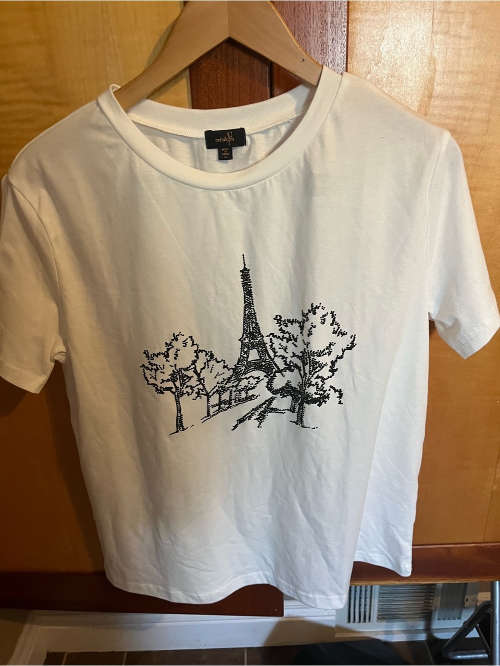 On Twelfth Bedazzled Eiffel Tower T Shirt
